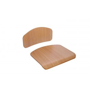 Комплект спинки та сидіння, гнутоклеєні №4-6, лак з покриттям HPL